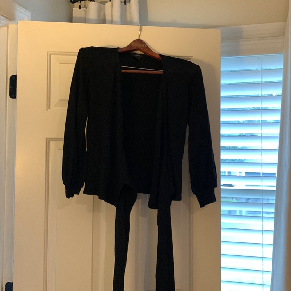 Black wrap sweater size xxs petite